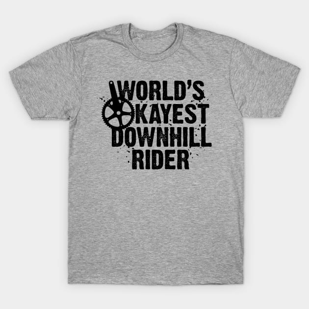 World's Okayest Downhill Rider T-Shirt by andantino
